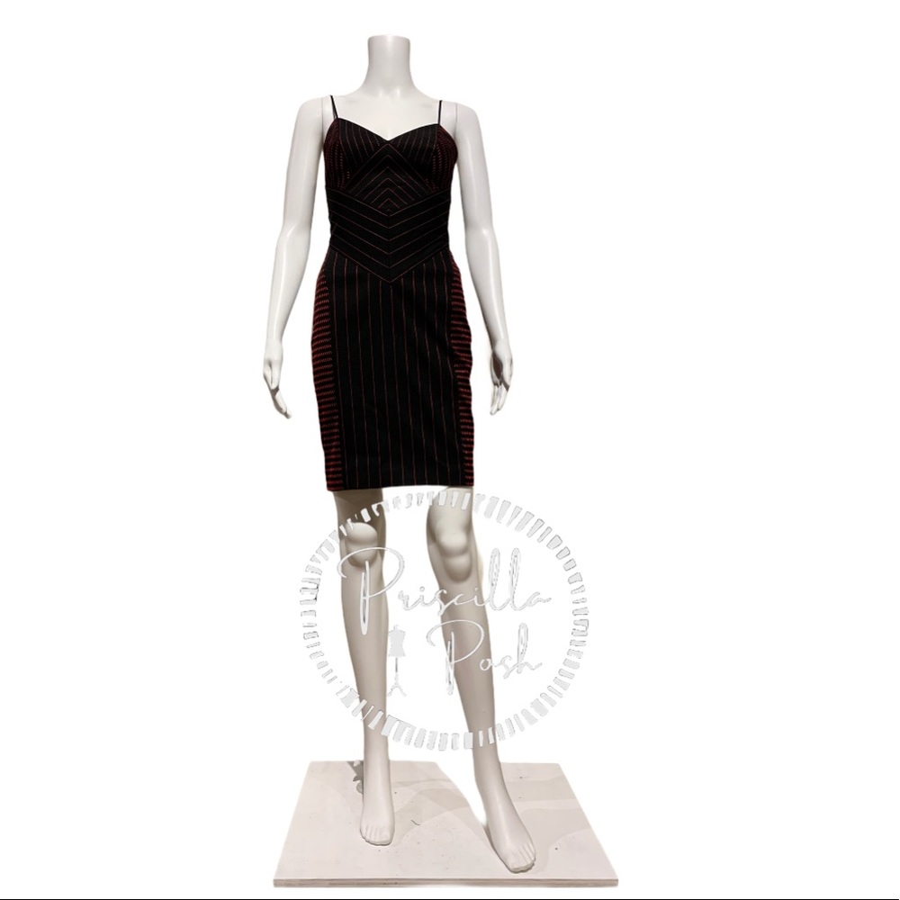Alexander Wang Black Dress With Red Detail Bodycon - Picture 14 of 16